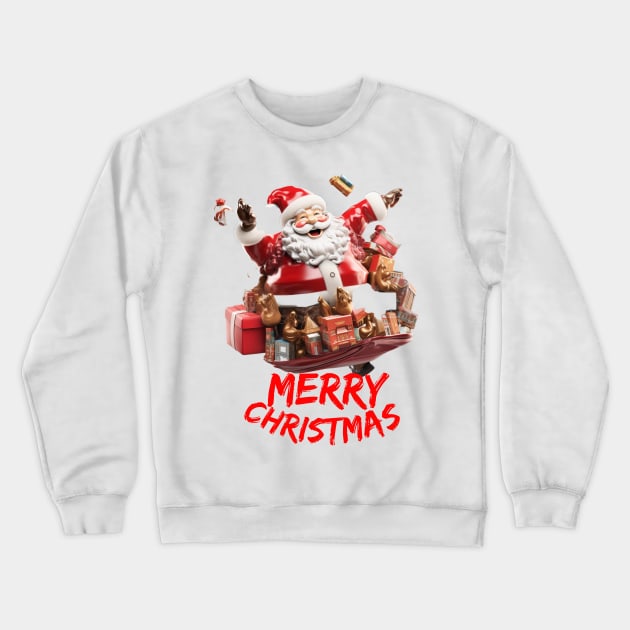 Christmas Santa Crewneck Sweatshirt by Abelfashion